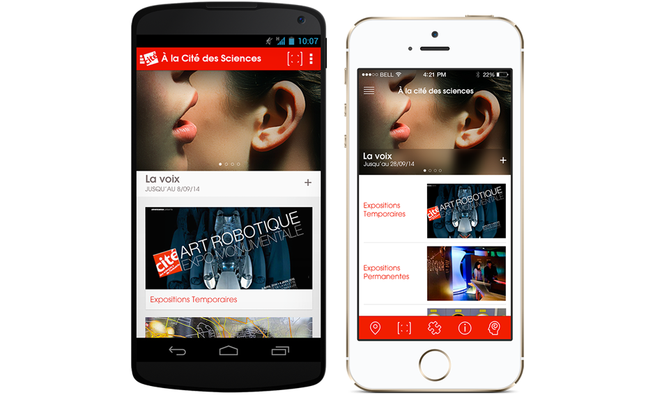 universcience android & iOs